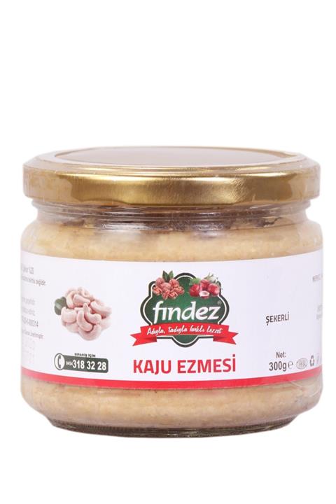 Fındez Kaju Ezmesi Şekerli (Cam) 300 gr