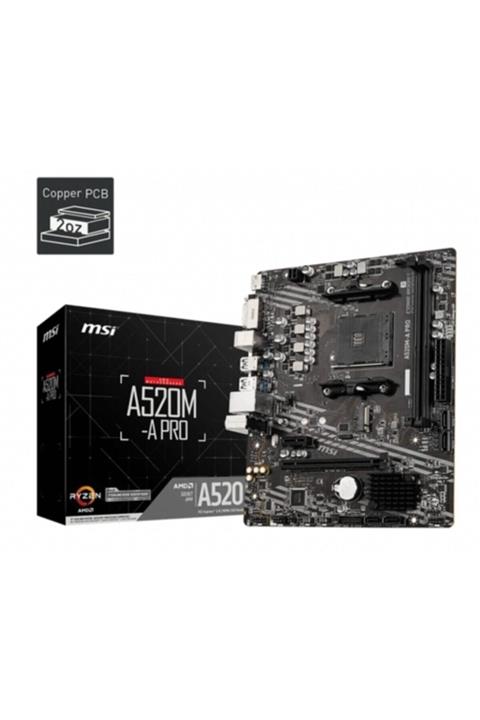 MSI A520m-a Pro Am4 Ddr4 S+v+gl Am4