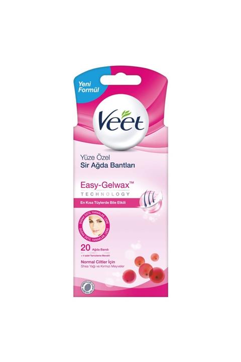 Veet Ağda Bandı 20'li Yüz Bölgesi Normal Ciltler Için