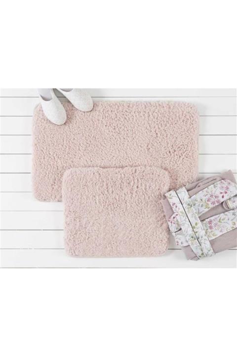 Madame Coco Sheep 2'li Banyo Paspas Takımı - Pudra