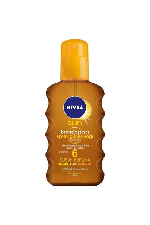 Nivea Sun Bronzlaştırıcı Sprey Güneş Yağı Gkf 6 200ml