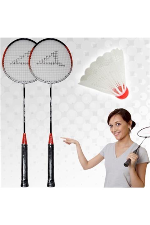 Go İthalat Badminton Seti (2 Raket + 1 Top)