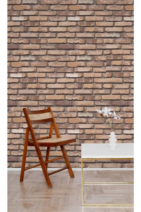 FNC CONCEPT Taş Tuğla Desenli 3 Boyutlu Duvar Kağıdı 030f (tutkal Hediyeli)