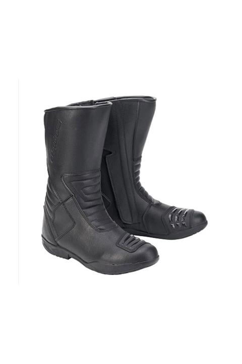 Andes Unisex Siyah Long Boot Motosiklet Botu
