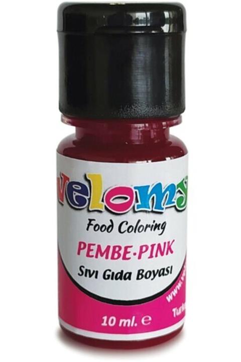Global Velomy Sıvı Gıda Boyası 10ml Pembe