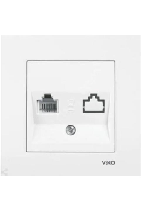 VİKO Karre Nümeris Telefon Prizi  rj11  Çerçeve