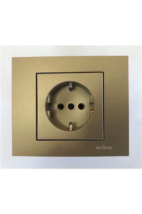 OVİVO Grano Titanyum Topraklı Priz