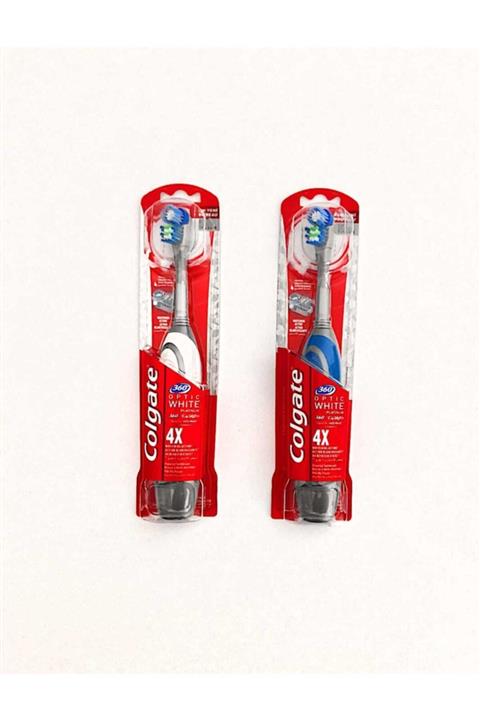Colgate Mavi 360 Optic White Platium Pilli Diş Fırçası 2 Adet