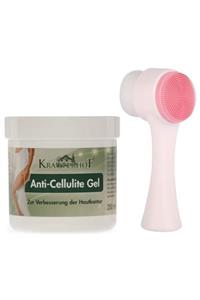 PudraShine Cilt Yüz Temizleme Fırçası Ve Krauterhof Anti-cellulite Selülit Jeli 250ml