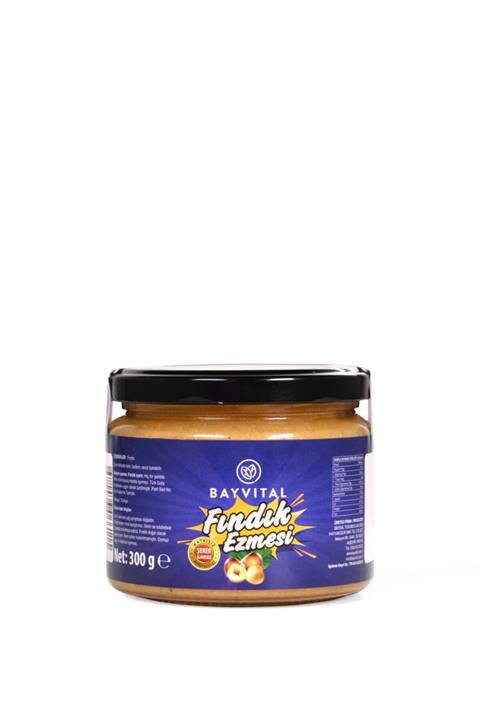 BAYVİTAL Şeker Ilavesiz Katkısız %100 Fındık Ezmesi 300 Gr