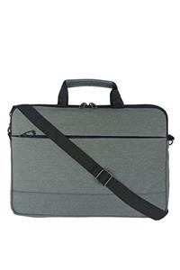 Beutel Unisex 13-13.3-14 Inç Uyumlu Su Geçirmez Macbook Notebook Laptop Çantası - Ok- Gri