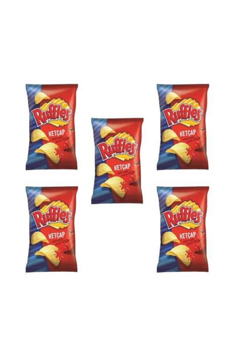 Ruffles Ketçap Aroma Çeşnili Patates Cipsi X 5 Ad