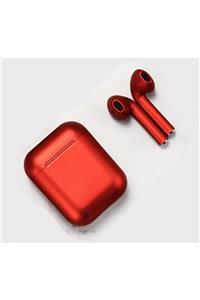 LESGO Airpods 2. Nesil Inpods12 Uyumlu Kırmızı Bluetooth Kulaklık