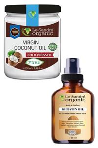Le Sandre Organic Soğuk Sıkım Hindistan Cevizi Yağı & Keratin Yağı