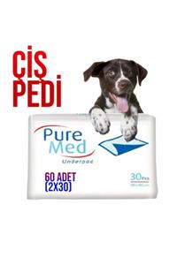 Puremed 60x90 Cm Kedi Köpek Çiş Pedi 60 Adet (2x30)