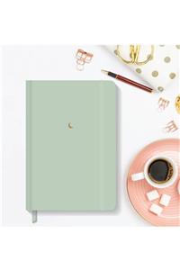 AKILLICA Notebook Lastikli Düz Çizgisiz Sert Kapak Defter 13x21 Cm Hardcover Notebook Green