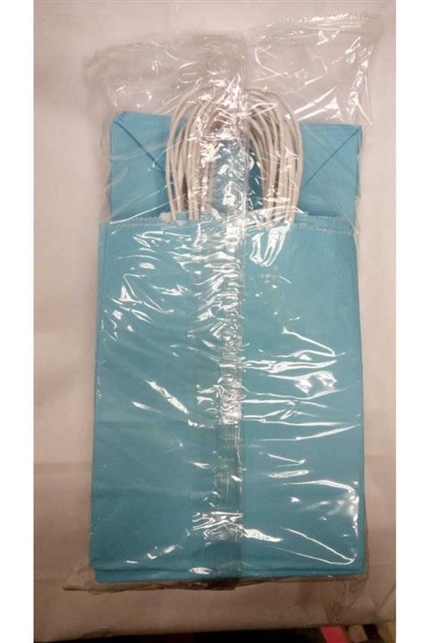 Happyxuan Happy Karton Çanta 18x24x8cm Mavi-50lı