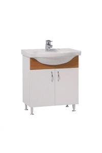 DENKO Trend 55 Cm Banyo Dolabı Alt Modül Ve Seramik Lavabo