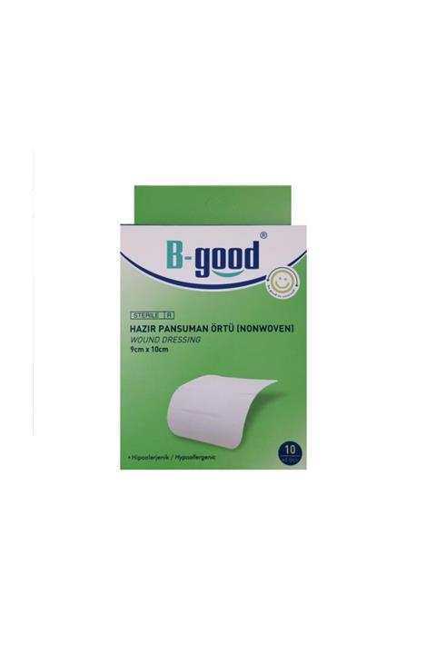 BGOOD Hazır Pansuman Örtü 9x10cm 10lu Nonwoven Yara Örtüsü