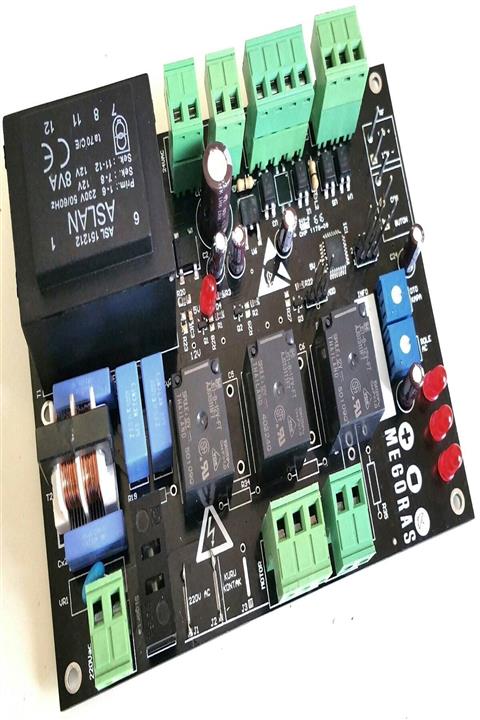 MEGORAS TEKNOLOJİ Otomatik Kayar Kapı, Bahçe Kapısı, Garaj Kapısı Kontrol Kartı 220v Ac Motor, Adc102 Kontrol Kartı