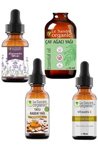 Le'Sandre Organics Lavanta Yağı & E Vitamini & Tatlı Badem Yağı & Çay Ağacı Yağı