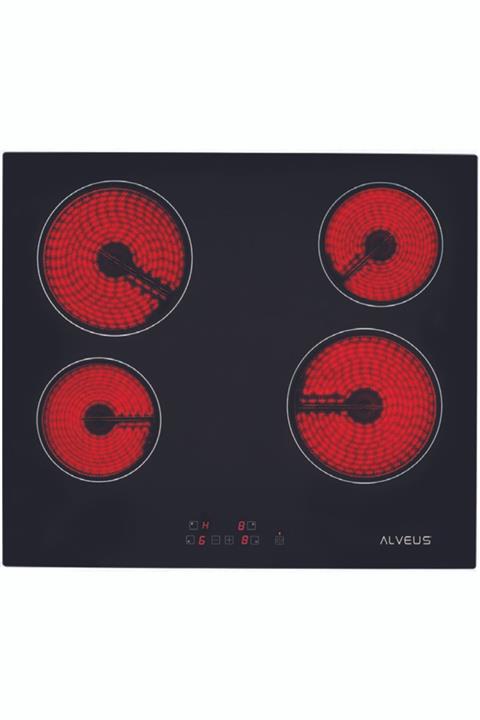 Alveus Vitroseramik 641 Siyah Elektrikli Ankastre Ocak 60 Cm