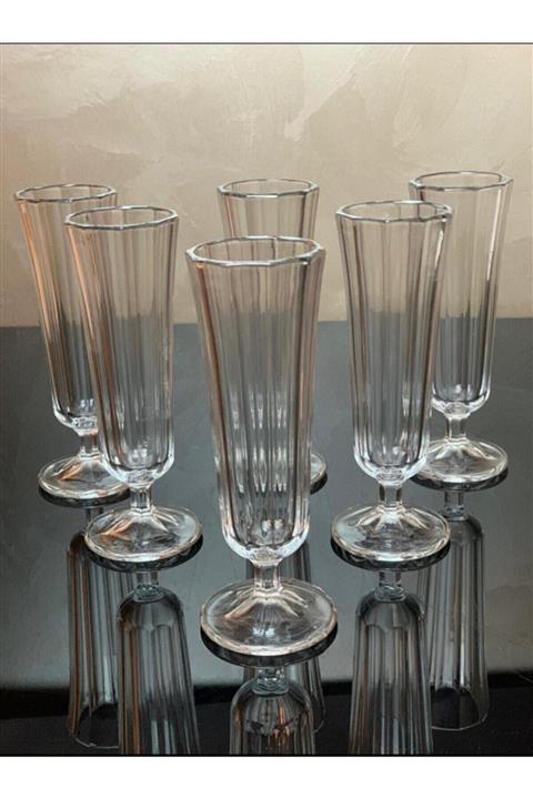 Kardelen 6 Lı Flut Kahve Yanı Su Bardağı