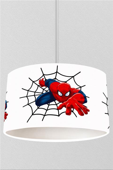 JUNİOR HOME CONCEPT Açık Zemin Spiderman Figürlü Çocuk Odası Sarkıt Avize