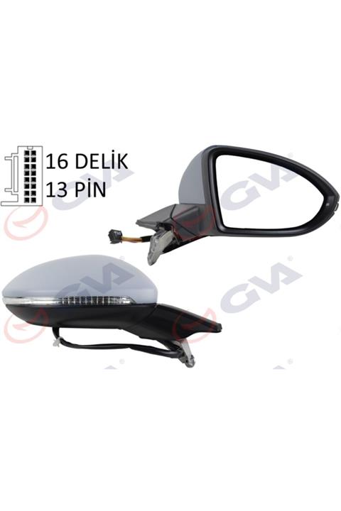 Parcaseti Dış Dikiz Aynası Elektirikli Isıtmalı Katlanır Sağ Golf7 (12-)