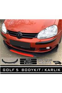 StrongMotors Golf 5 Ön Tampon Eki Kırmızı Lip Karlık