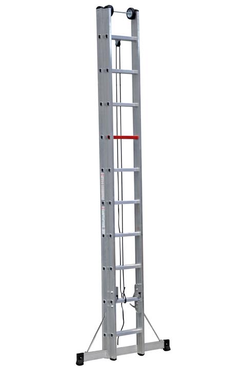 Çağsan Merdiven Çağsan 2x10 Basamaklı Ipli&makaralı Alüminyum Merdiven (m1006)