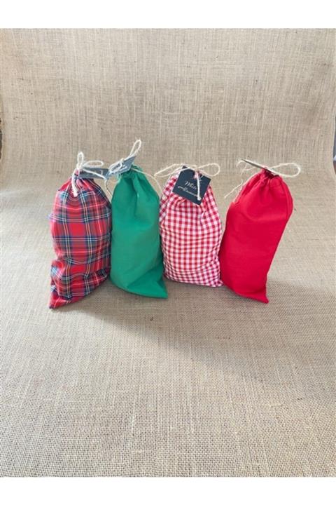 White Alamode Yılbaşı Hediye Kesesi 4 Renkli