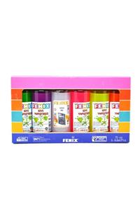 Fenix Slime Jeli Ve Boraks 5 Renk Slime Jeli + 70ml Sıvı Boraks Seti Slaym Malzemesi