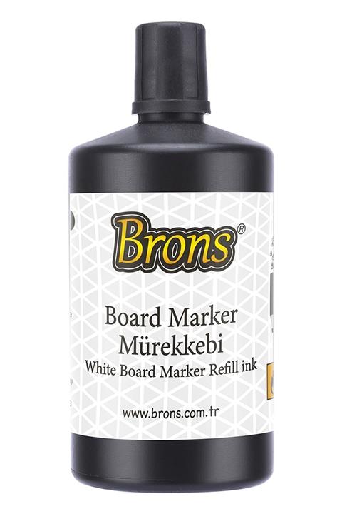 Brons Beyaz Tahta Kalem Mürekkebi 250 ml -siyah Tx