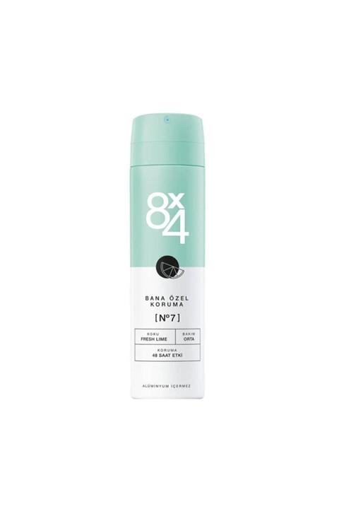 8x4 Deodorant No:7 Fresh Lime Kadın 150 ml Bana Özel Koruma