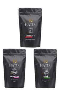 40 HATIR Aromalı Türk Kahvesi - Yöresel Dağ Çilekli - Fındıklı - Güllü Türk Kahveleri Serisi (3 X 100g )