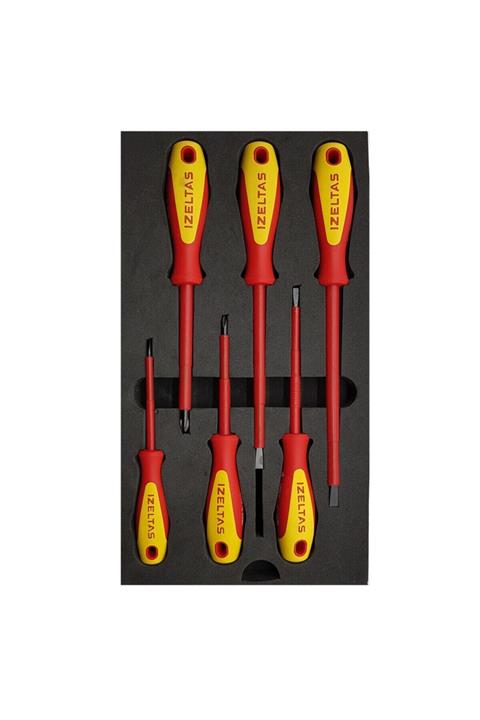 İzeltaş 1000 V Izoleli Elektrikçi Tornavida Seti 6 Parça