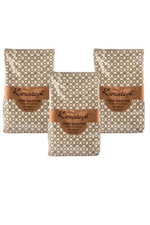 KOCATEPE KAHVE Türk Kahvesi 1 Kg X 3'lü Paket