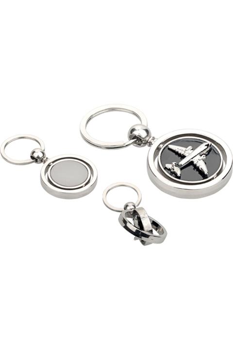 Liva Promosyon Uçak Figürlü Metal Anahtarlık