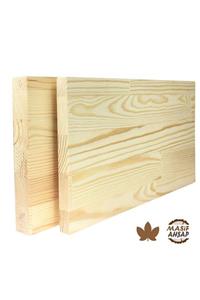 WOODLIFE Çam Ahşap Plaka - 1. Sınıf Masif Panel Eni 60cm - Boyu 160cm - Kalınlığı 30mm