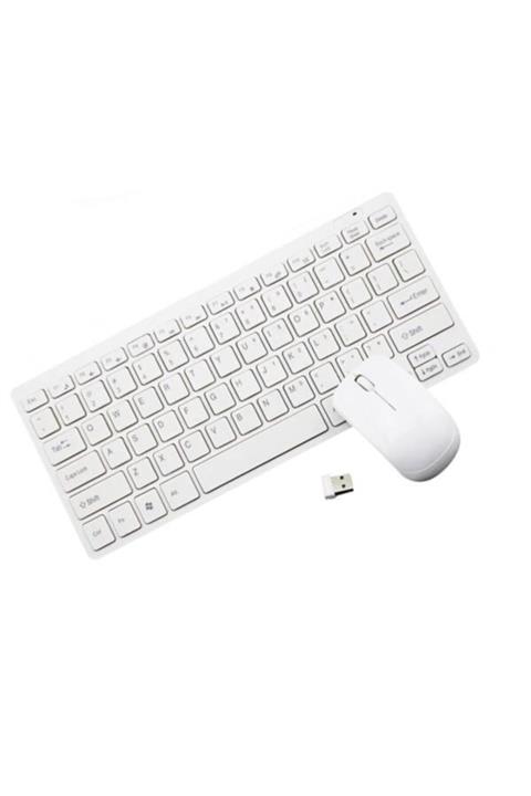 Platoon Pl-395 Mini Kablosuz Q Klavye Mouse Set Siyah