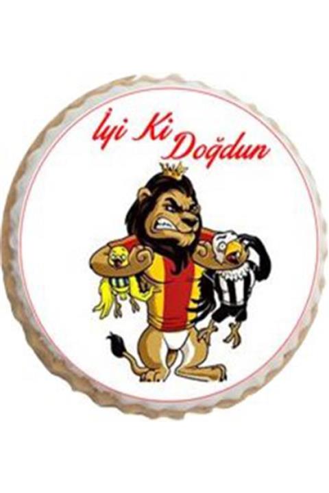 Alaçatı Kurabiyecisi Galatasaray Animasyon Resimli Yenilebilir Kurabiye 15 Adet