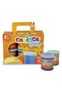 CARIOCA Baby Yıkanabilir Parmak Boyası - 6 Renk x 80 gr - Ko032