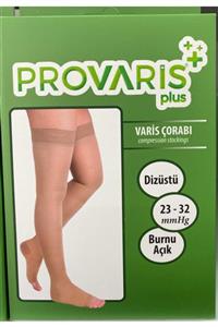 PROVARİS PLUS Dizüstü Ccl2 Burnu Açık Varis Çorabı No:1 Ten Rengi