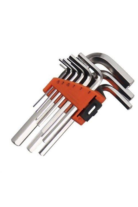 YDGR 9'lu Düz Alyan Anahtar Seti 120mm