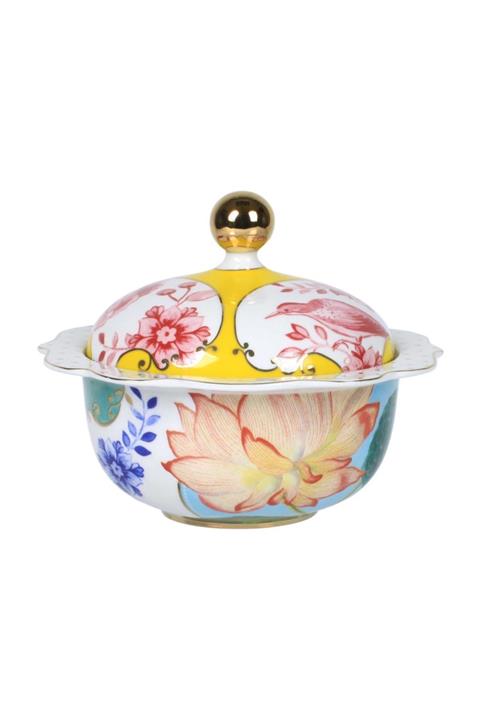 Pip Studio Royal Beyaz Çiçek Desenli Şekerlik