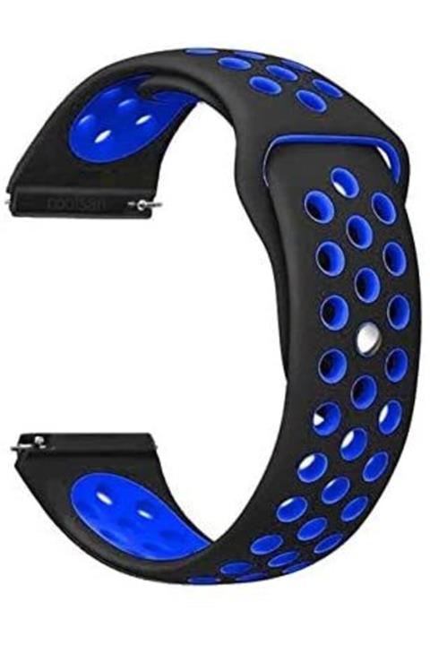 Huawei Fibaks Watch Gt2 46mm (22mm) Krd-02 Akıllı Saat Kordonu Delikli Silikon Kordon Kayış Bileklik