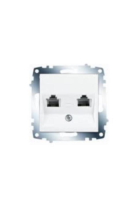 VİKO Karre Data -nümeris Telefon Prizi Cat5 Çerçeveli