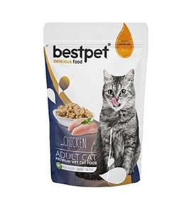 Bestpet Adult Jelly Pouch Tavuklu Kedi Maması 85 gr