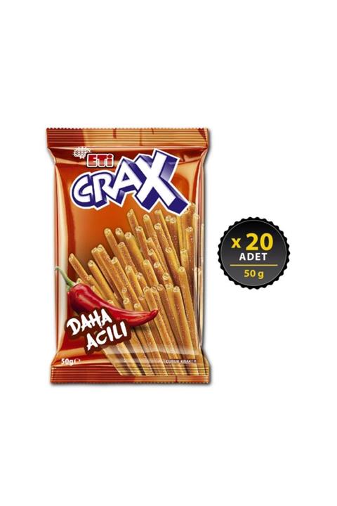 Eti Crax Acılı Çubuk Kraker 50 g x 20 Adet